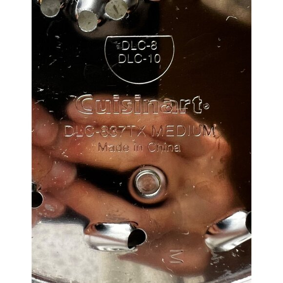 Cuisinart Disc Holder With 3 Stainless Steel Blades & Locking Base DLC 8 & 10 - Picture 7 of 12